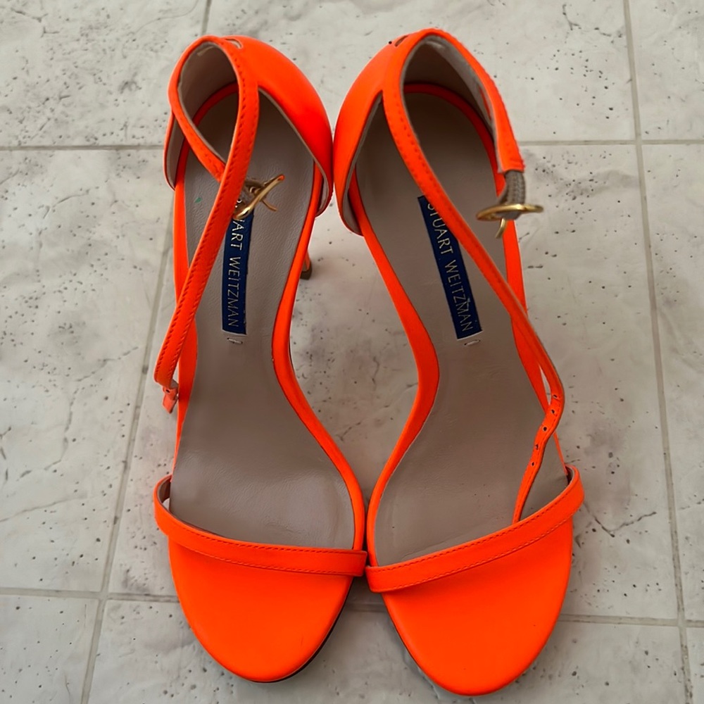 Neon orange Stuart Weitzmans
